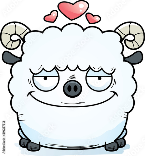 Cartoon Ram in Love