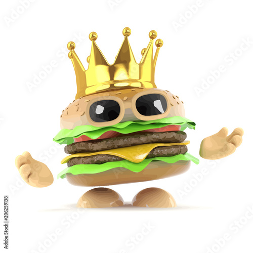 3d King burger