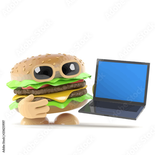 3d Burger has a new laptop pc