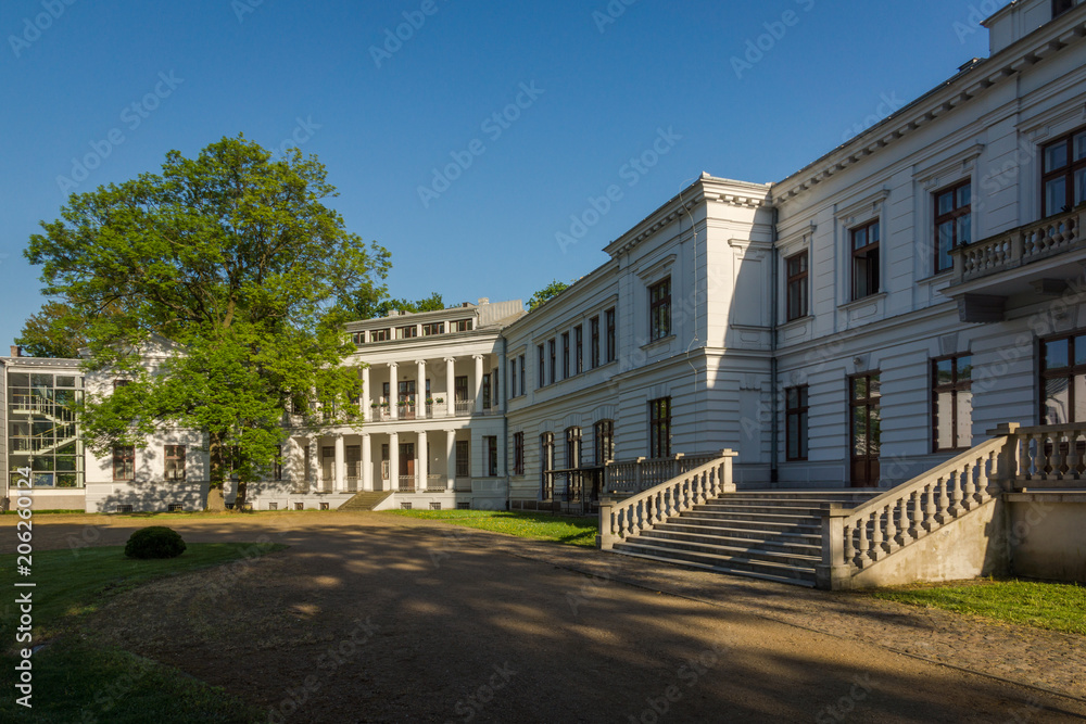 Palace of the Lubomirski Princes and monastery in Szymanow, Mazowieckie, Poland