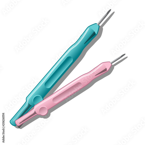 The probe voltage indicator. Vector illustration.