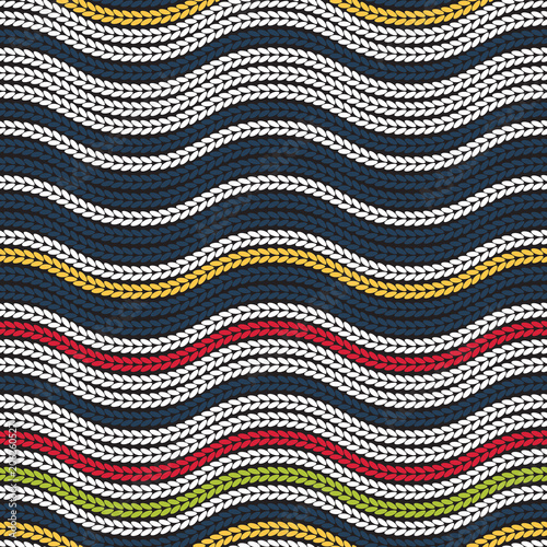 Seamless pattern of yarn. K...
