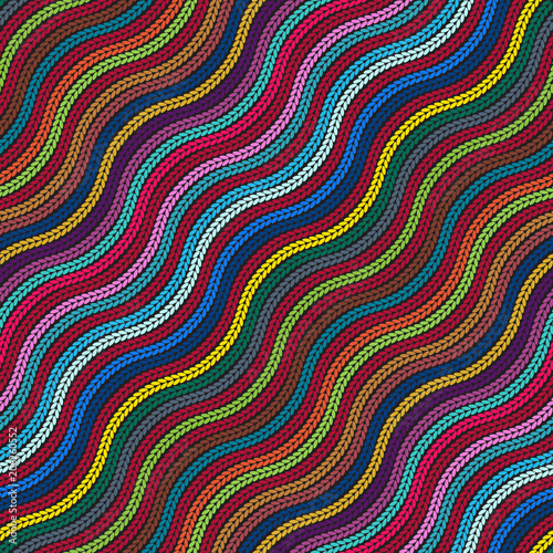 Seamless pattern of yarn. K...
