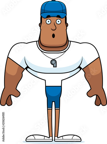 Cartoon Surprised Coach