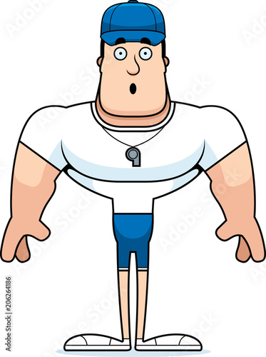 Cartoon Surprised Coach