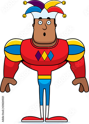 Cartoon Surprised Jester