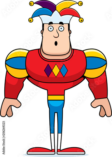 Cartoon Surprised Jester