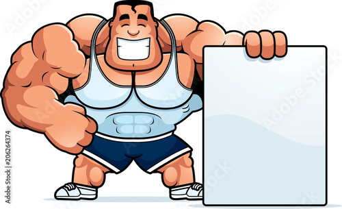 Cartoon Trainer Sign