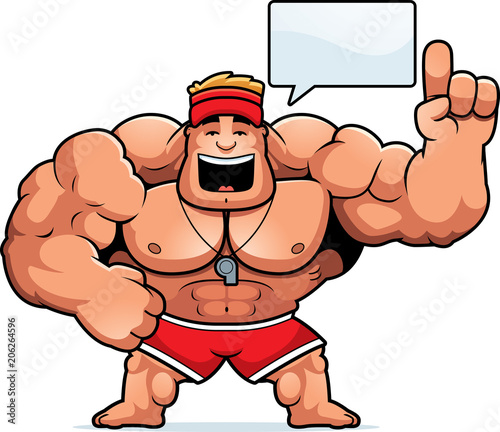 Cartoon Lifeguard Talking