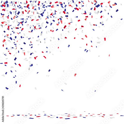 CONFETTIS RECTANGLES TRICOLORES