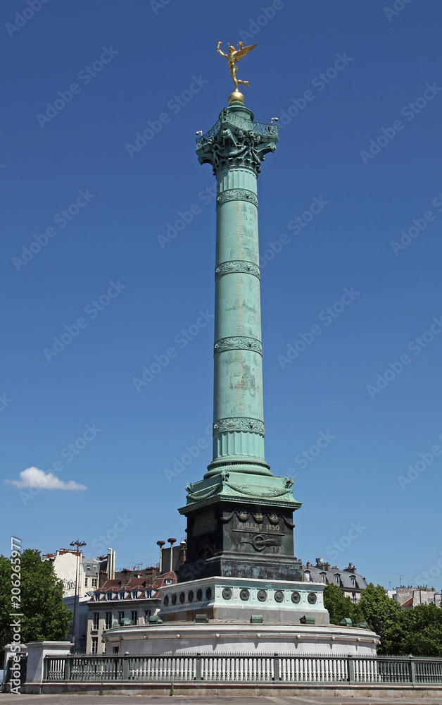 Place de La Bastille à Paris