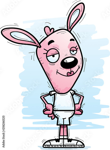 Confident Cartoon Bunny