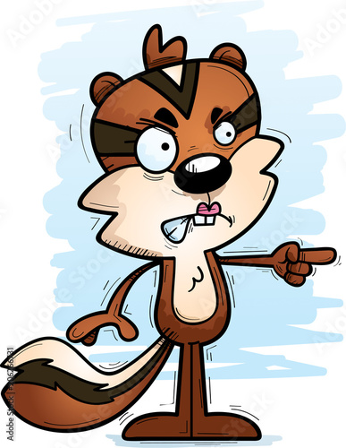 Angry Cartoon Female Chipmunk