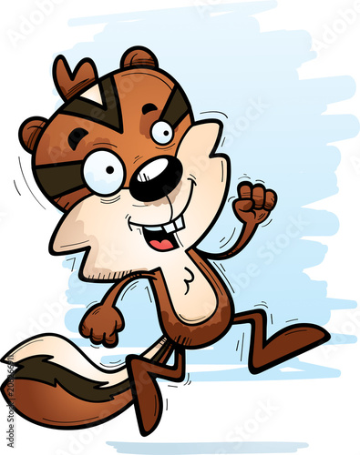 Cartoon Male Chipmunk Running