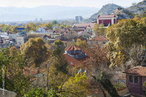 PLOVDIV, BULGARIA - NOVEMBER 09, 2015: old buikldings in histori