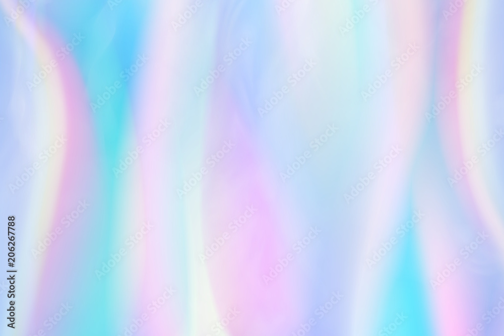 Iridescent background. Holographic Abstract soft pastel colors backdrop