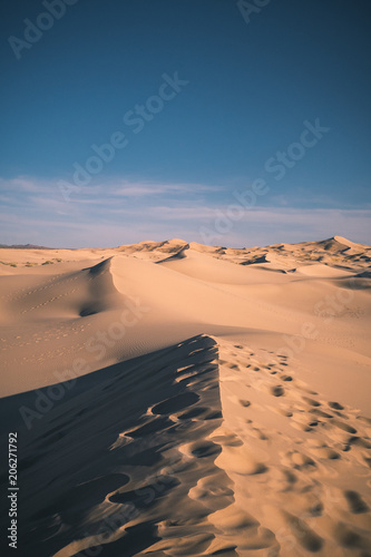 dunes and sand in desert landscape
