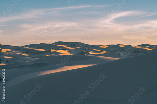 dunes and sand in desert landscape