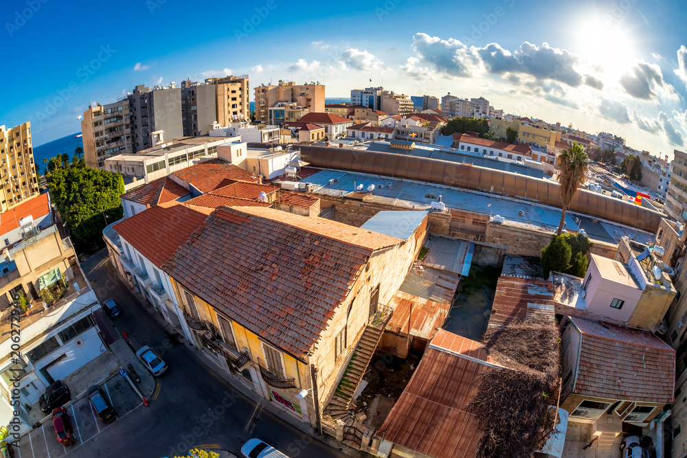 Panoramic view of Limassol Old Town. Cyprus