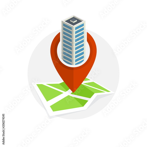 Location Icon. Locating Your Business.