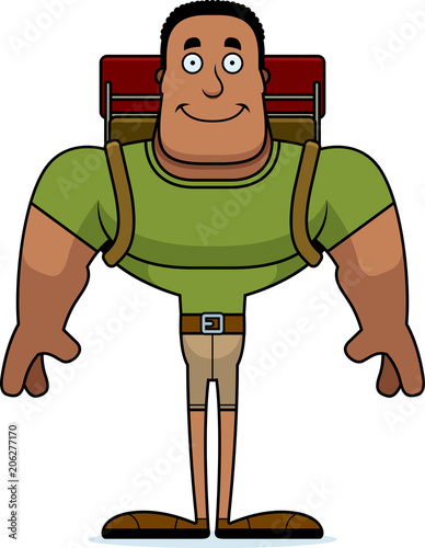Cartoon Smiling Hiker