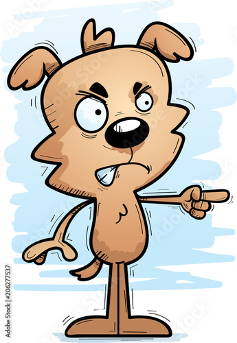 Angry Cartoon Male Dog