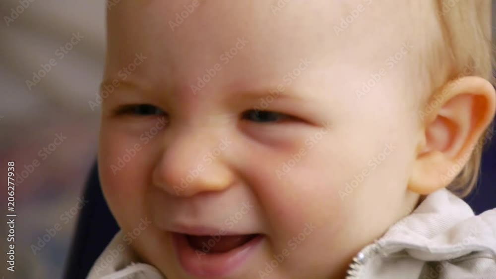 Portrait of capricious cute blonde little boy Portrait of capricious cute blonde little boy