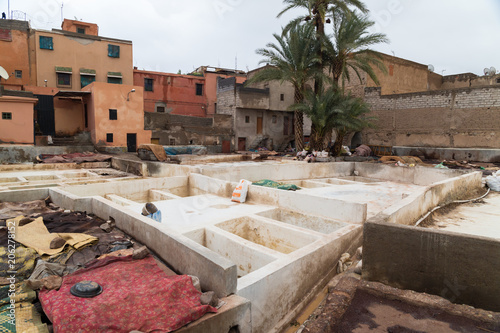 Tannery in Marrakech, Africa