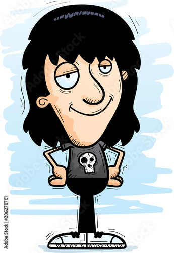 Confident Cartoon Metalhead