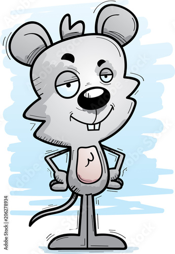 Confident Cartoon Male Mouse