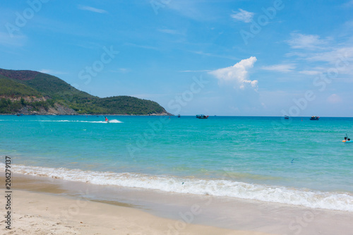 Beautiful beach background. Royalty high-quality free stock image of beautiful beach. The sea is a great place to visit in the summer