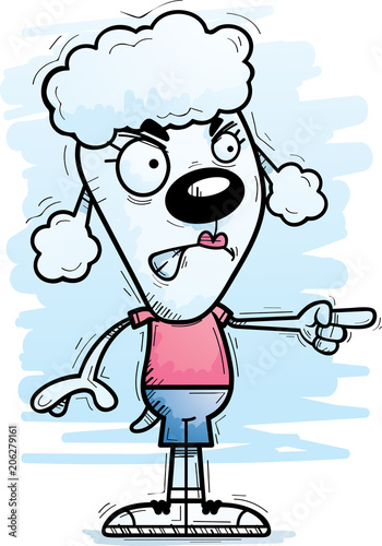 Angry Cartoon Poodle