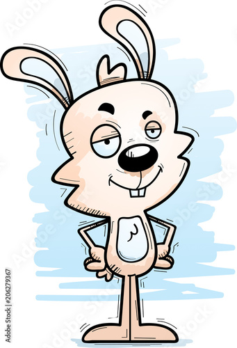 Confident Cartoon Male Rabbit