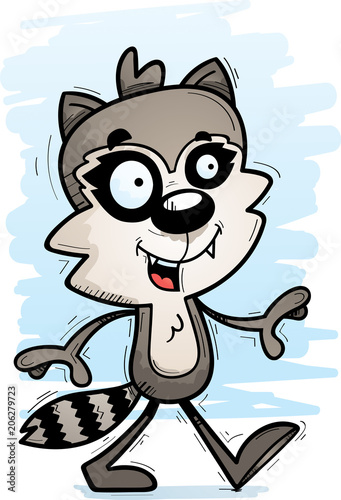 Cartoon Male Raccoon Walking © corythoman