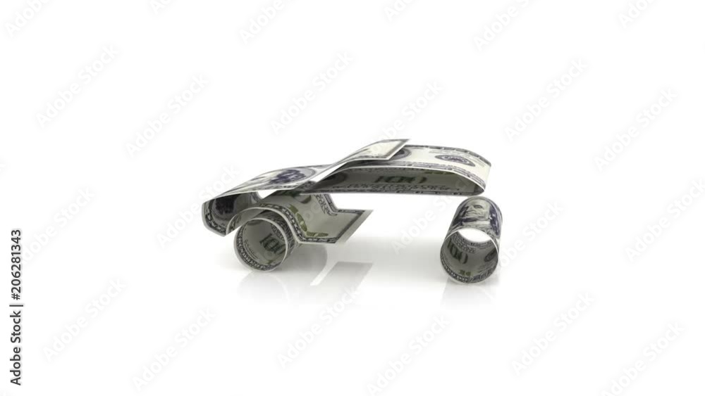 car generated from money bills,Car Finance car generated from money bills,Car Finance