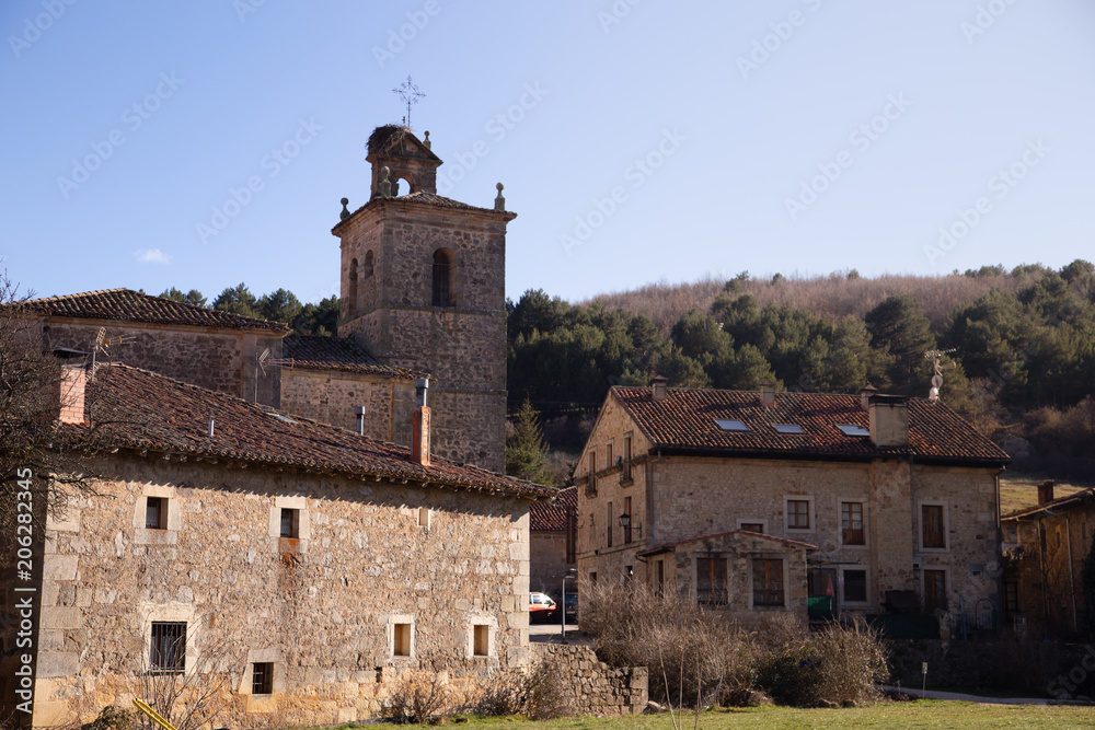 Village of Molinos de Duero in Soria Spain