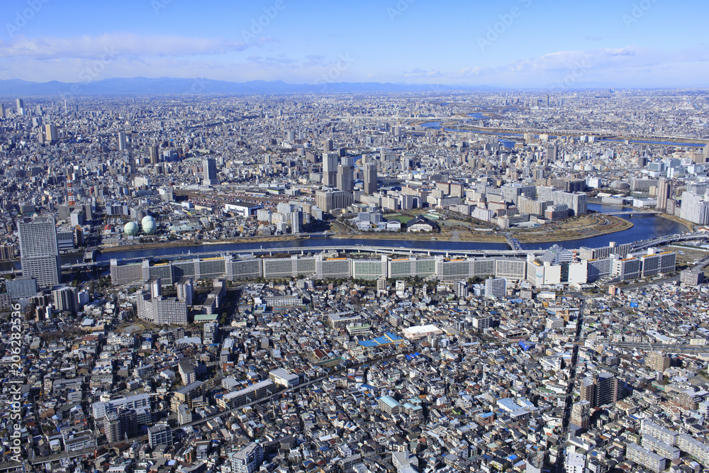 Fototapeta premium 防災団地／白鬚東アパート