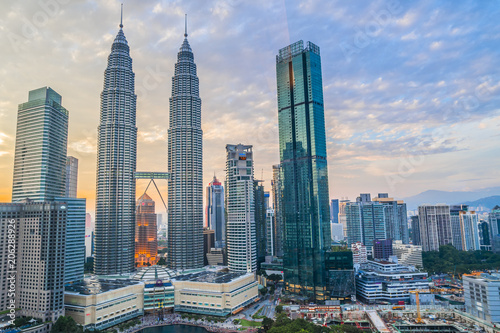 マレーシア ツインタワーの風景