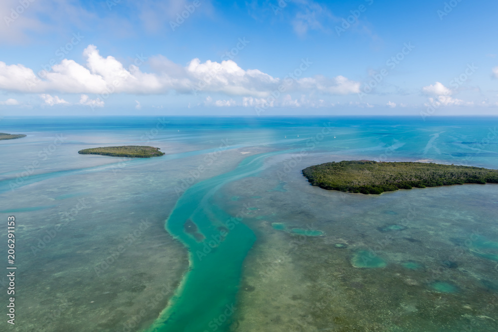 Aerial of the Florida Keys
