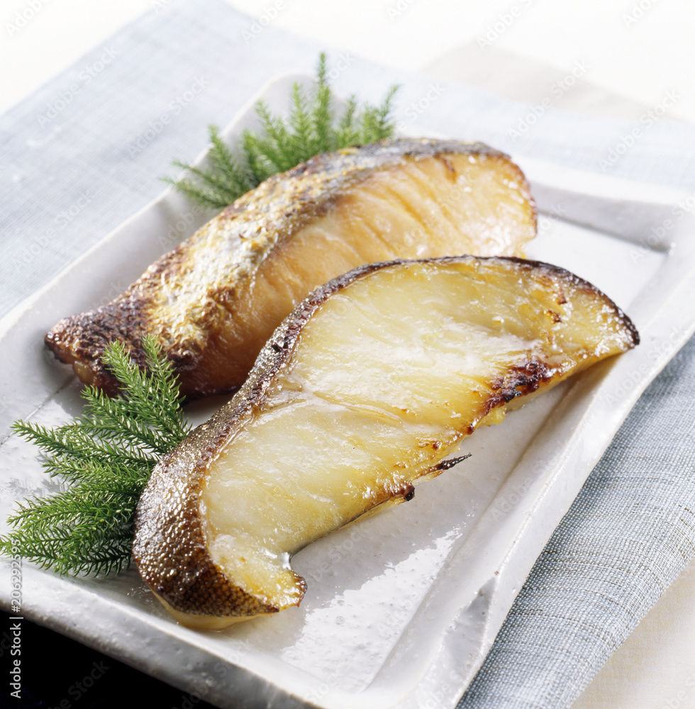 銀ダラの西京焼(Broiled Sablefish with Saikyo Miso) 銀ダラの西京焼(Broiled Sablefish with Saikyo Miso)