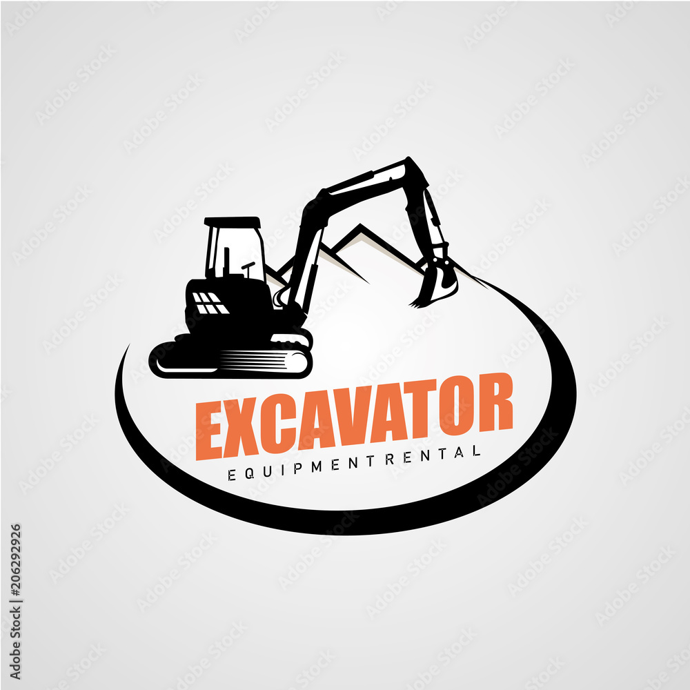 Excavator Logo Designs Template Excavator Logo Designs Template