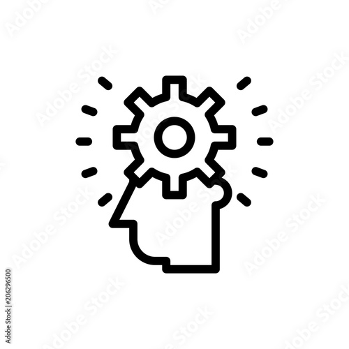brainstorm icon vector illustration