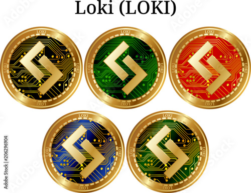 Set of physical golden coin Loki (LOKI)