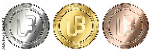  Unibright (UBT) coin set.