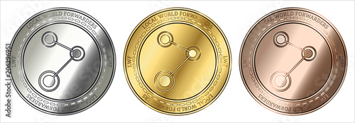  Local World Forwarders (LWF) coin set.