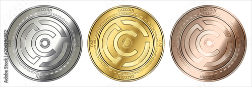  Cazcoin (CAZ) coin set.