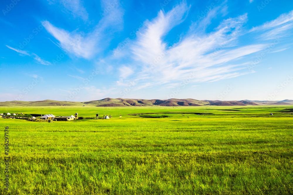China Inner Mongolia Hulunbeier Prairie Landscape