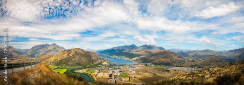 Spectacular Panoramic Views over Queenstown and surrounding Alpine Scenery