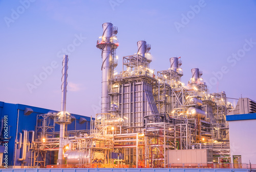 Wallpaper Mural Twilight photo of power plant,Natural Gas Combined Cycle Power Plant Torontodigital.ca