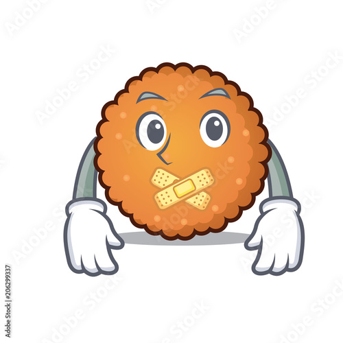 Silent cookies mascot cartoon style
